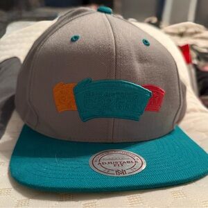 Mitchell & Ness Teal and Gray Cap